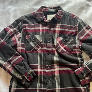 Fleece lined flannel